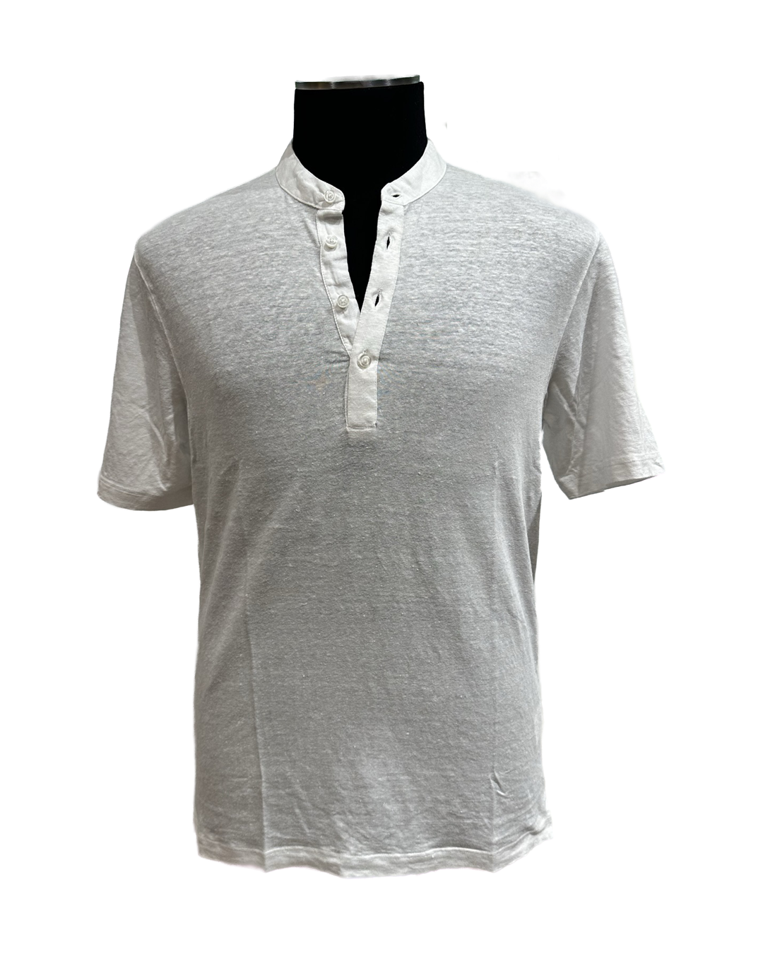 4 Botton Polo in Linen